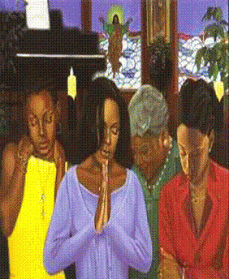 Praying women
